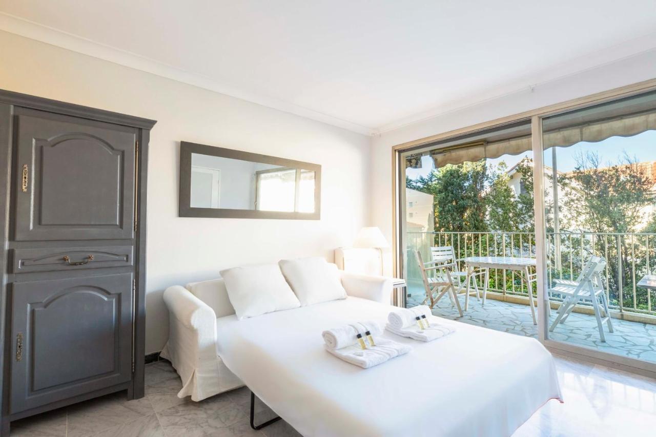 Chez J-P - 100M Beach 2-4Pers Terrace Sea View Pool Garage Антиб Экстерьер фото